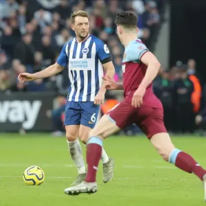 Clash at London Stadium: West Ham United vs. Brighton and Hove Albion, Premier League, 01FEB20 Clash at London Stadium: West Ham United vs. Brighton and Hove Albion, Premier League, 01FEB20