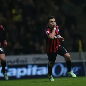 Colunga Scores Penalty: Norwich City vs. Brighton & Hove Albion, 2014 Colunga Scores Penalty: Norwich City vs. Brighton & Hove Albion, 2014
