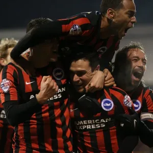 Colunga's Strike and Celebration: Fulham vs. Brighton & Hove Albion (December 2014) Colunga's Strike and Celebration: Fulham vs. Brighton & Hove Albion (December 2014)