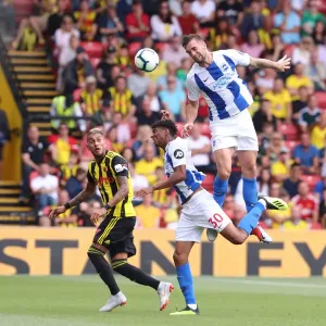 Competing for Supremacy: Duffy and Fernandes vs. Pereyra in the Premier League Clash between Watford and Brighton & Hove Albion (11AUG18)
