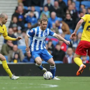 Craig Mackail-Smith in Action: Brighton and Hove Albion vs. Watford, 25 April 2015 Craig Mackail-Smith in Action: Brighton and Hove Albion vs. Watford, 25 April 2015
