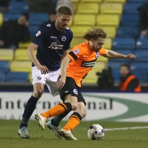 Craig Mackail-Smith in Action: Millwall vs. Brighton and Hove Albion, Sky Bet Championship 2015