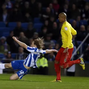 Craig Mackail-Smith's Shooting Moment: Brighton & Hove Albion vs Watford, Npower Championship, December 29, 2012