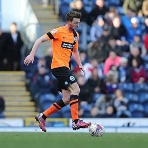 Dale Stephens in Action: Blackburn Rovers vs. Brighton and Hove Albion, Championship Clash at Ewood Park (21MAR15)