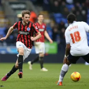 Dale Stephens in Action: Brighton and Hove Albion vs. Bolton Wanderers, Championship Clash (28FEB15)