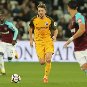 Dale Stephens in Action: Brighton and Hove Albion vs. West Ham United, Premier League 2017 Dale Stephens in Action: Brighton and Hove Albion vs. West Ham United, Premier League 2017