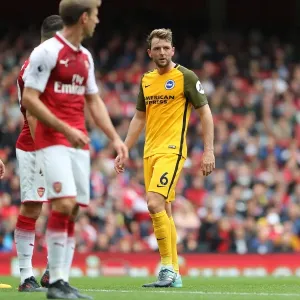 Dale Stephens of Brighton and Hove Albion in Action Against Arsenal, Premier League (1st October 2017) Dale Stephens of Brighton and Hove Albion in Action Against Arsenal, Premier League (1st October 2017)