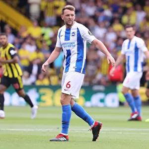 Dale Stephens of Brighton and Hove Albion in Action Against Watford in Premier League Match, August 11, 2018