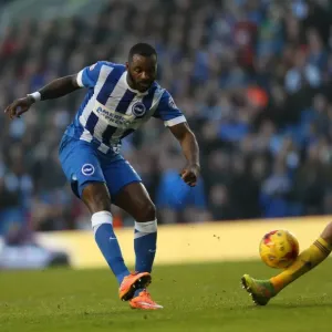 Darren Bent Scores Against Brighton & Hove Albion for Fulham at American Express Community Stadium (29NOV14)