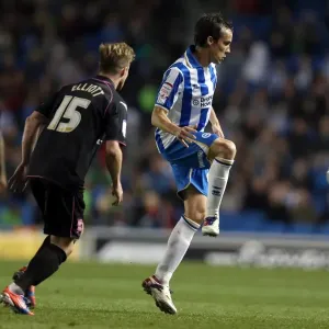 David Lopez Print - Brighton & Hove Albion vs Birmingham City, 2012
