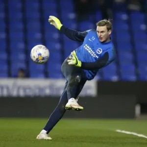 David Stockdale in Action: Championship Showdown at Madejski Stadium - Reading vs. Brighton and Hove Albion (10MAR15)