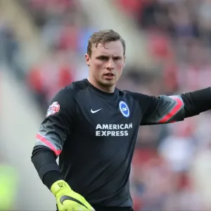 David Stockdale in Action: Rotherham United vs. Brighton and Hove Albion, Sky Bet Championship, 6th April 2015