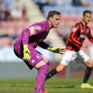 David Stockdale: Saving the Day for Brighton against Wigan Athletic, Sky Bet Championship, 18th April 2015 David Stockdale: Saving the Day for Brighton against Wigan Athletic, Sky Bet Championship, 18th April 2015