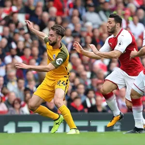 Davy Propper of Brighton and Hove Albion in Action Against Arsenal, Premier League (1st October 2017) Davy Propper of Brighton and Hove Albion in Action Against Arsenal, Premier League (1st October 2017)
