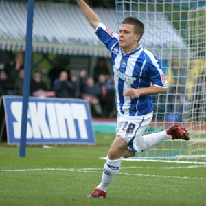 Dean Cox gets the first against Northwich Vics