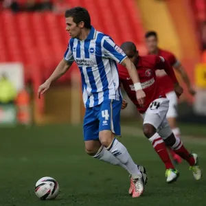 Dean Hammond in Action: Charlton Athletic vs. Brighton & Hove Albion, Npower Championship, December 8, 2012