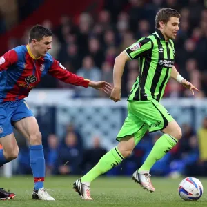 Dean Hammond of Brighton & Hove Albion in Action Against Crystal Palace, Npower Championship, December 1, 2012