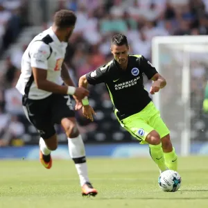 Derby County vs. Brighton and Hove Albion: EFL Sky Bet Championship Clash at iPro Stadium (06AUG16) - Intense Action Derby County vs. Brighton and Hove Albion: EFL Sky Bet Championship Clash at iPro Stadium (06AUG16) - Intense Action