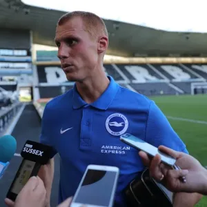 Derby County vs. Brighton and Hove Albion: EFL Sky Bet Championship Clash at iPro Stadium (06AUG16) - Intense Match Action Derby County vs. Brighton and Hove Albion: EFL Sky Bet Championship Clash at iPro Stadium (06AUG16) - Intense Match Action
