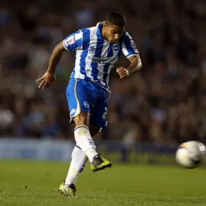 Liam Bridcutt Blocked Shot Print - Npower Championship, 2012