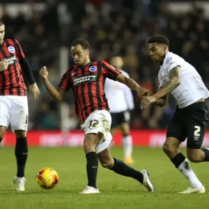 Elliott Bennett in Action: Derby County vs. Brighton & Hove Albion, Sky Bet Championship (December 6, 2014)