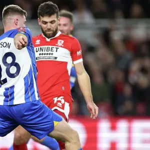 FA Cup Third Round: Intense Match Action between Middlesbrough and Brighton & Hove Albion at Riverside Stadium (07.01.23)