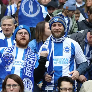 FA Cup Semi-Final: Manchester City vs. Brighton and Hove Albion - Supporters at Wembley Stadium (06APR19)