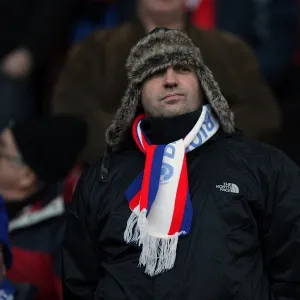 A fan at Huddersfield Town, December 2010