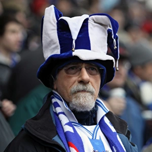 A fan at Stoke City for the FA Cup 5th Round, Feb 2011