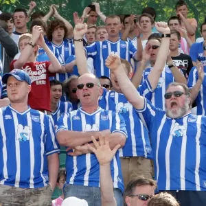 Fans celebrate our League 1 success in 2011 Fans celebrate our League 1 success in 2011