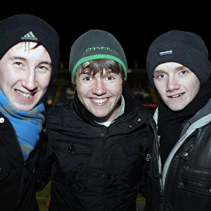 Fans at the FCUM F. A Cup Replay - December 2010