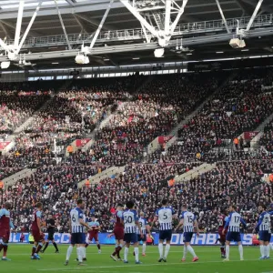 Feb 1, 2020: Clash between West Ham United and Brighton & Hove Albion in the Premier League Feb 1, 2020: Clash between West Ham United and Brighton & Hove Albion in the Premier League