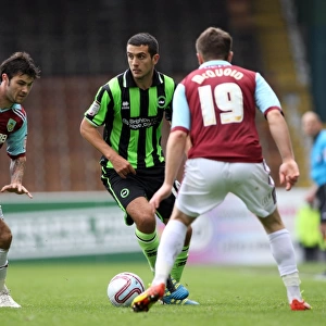 Gary Dicker: Action-Packed Midfield Battle at Burnley's Turf Moor, Npower Championship 2012 (April 6th)
