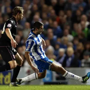 Gary Dicker Print, Brighton & Hove Albion in Action Against Birmingham City