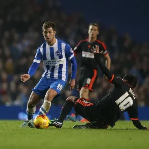 Gary Gardner Faces Off Against Brighton & Hove Albion in Championship Showdown (29NOV14)