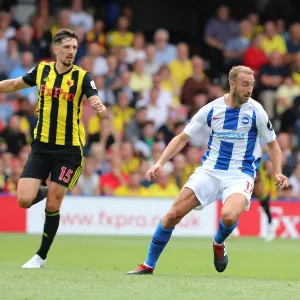 Glenn Murray in Action: Brighton and Hove Albion vs. Watford, Premier League (11AUG18)