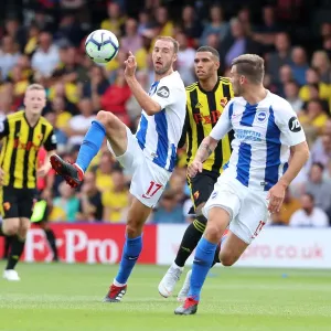 Glenn Murray Scores the Winning Goal for Brighton and Hove Albion Against Watford (11AUG18)