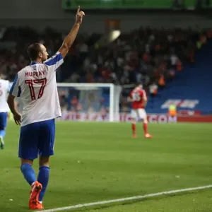 Glenn Murray's Goal Celebration: Brighton & Hove Albion vs. Nottingham Forest, EFL Sky Bet Championship (12th August 2016) Glenn Murray's Goal Celebration: Brighton & Hove Albion vs. Nottingham Forest, EFL Sky Bet Championship (12th August 2016)