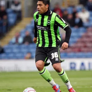 Gonzalo Jara Reyes of Brighton & Hove Albion in Action against Burnley, NPower Championship, April 6, 2012 Gonzalo Jara Reyes of Brighton & Hove Albion in Action against Burnley, NPower Championship, April 6, 2012