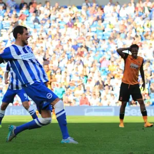 Gordon Greer in Action: Brighton and Hove Albion vs. Hull City, Sky Bet Championship 2015 Gordon Greer in Action: Brighton and Hove Albion vs. Hull City, Sky Bet Championship 2015