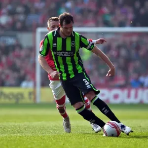Gordon Greer of Brighton & Hove Albion in Action against Nottingham Forest, Championship Clash, March 24, 2012 Gordon Greer of Brighton & Hove Albion in Action against Nottingham Forest, Championship Clash, March 24, 2012