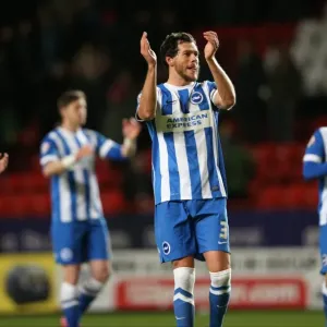 Gordon Greer of Brighton and Hove Albion Salutes Fans Amidst Charlton Athletic Rivalry (January 2015) Gordon Greer of Brighton and Hove Albion Salutes Fans Amidst Charlton Athletic Rivalry (January 2015)