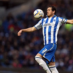 Gordon Greer Chests the Ball in Brighton & Hove Albion vs Bolton Wanderers, 2012