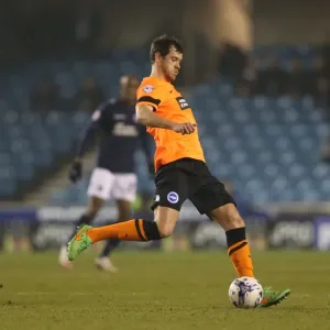 Gordon Greer Leads Intense Championship Battle: Brighton and Hove Albion vs. Millwall (17MAR15)