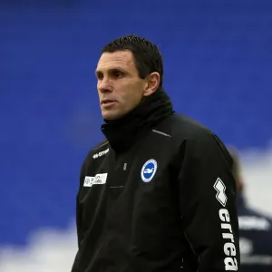 Gus Poyet Leads Brighton & Hove Albion Against Birmingham City, Championship Clash - January 19, 2013