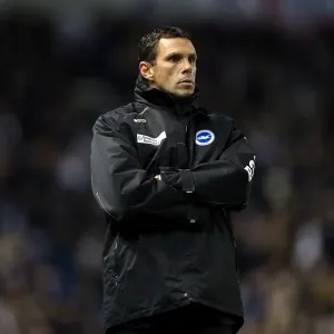 Gus Poyet Leads Brighton & Hove Albion Against Charlton Athletic, April 2013