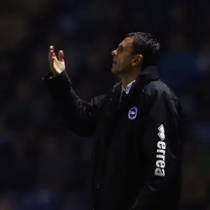 Gus Poyet Leads Brighton & Hove Albion Against Leicester City, Npower Championship, October 2012 Gus Poyet Leads Brighton & Hove Albion Against Leicester City, Npower Championship, October 2012