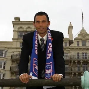 Gus Poyet Print: Brighton and Hove Albion FC Coach Photo Gus Poyet Print: Brighton and Hove Albion FC Coach Photo
