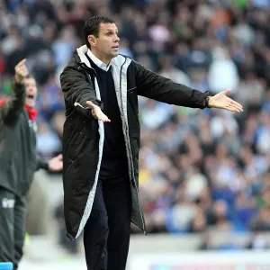 Gus Poyet Print: Brighton and Hove Albion FC Manager Portrait Gus Poyet Print: Brighton and Hove Albion FC Manager Portrait
