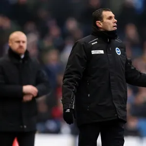 Gus Poyet and Sean Dyche: A Moment of Tactical Clash at the Amex Stadium - Brighton & Hove Albion vs Burnley, 2013 Gus Poyet and Sean Dyche: A Moment of Tactical Clash at the Amex Stadium - Brighton & Hove Albion vs Burnley, 2013